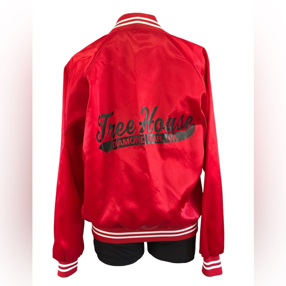 80’s security satin bomber Tree House Diamond Bar California